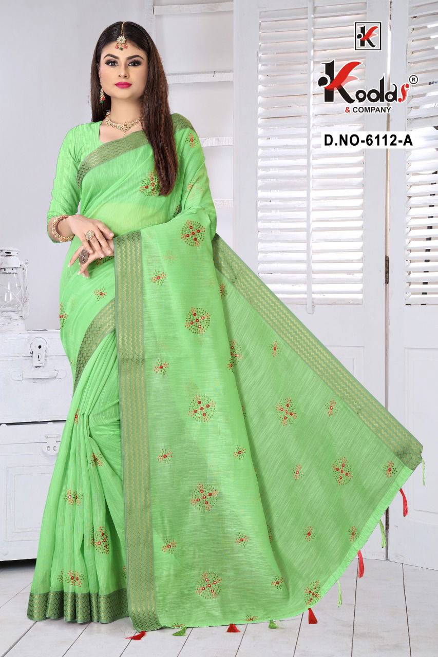 Ruhani 6112 Casual Wear Latest Designer Festive Wear Cotton Saree Collection 